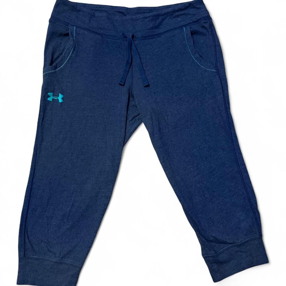 Under-armour Girls Youth Large Navy Jogger Capris Lightweight‎